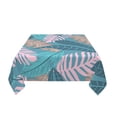 thumbnail image 3 of YFYANG Square Polyester Table Cloth, 60" x 60" Reusable Table Cover Kitchen Dining Room Green Plant Leaf Texture Decorative Tablecloths for Tables of 2-4 People, 3 of 8