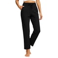thumbnail image 2 of Yoga Pants for Women Ihhxva Relaxed Fit Elastic Waist Stretch Adjustable Workout Leggings Gym Daily Wear Running Fitness S-3XL, 2 of 9