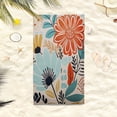 thumbnail image 5 of Lksixu 2 in 1 Packable Beach Towel & Backpack, Floral Print Microfiber Beach Towel with Built-in Storage, Sand Free Quick Dry Bath Towel Convertible Beach Mat & Carry Bag for Pool Camping Travel, 5 of 9