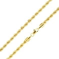 thumbnail image 5 of Bling Trax 14K Gold Filled Cadena de Oro Rope Chain Necklace, Men & Women, Gold Rope Chain for Men 2.1mm/2.7mm/3.8mm, 5 of 8