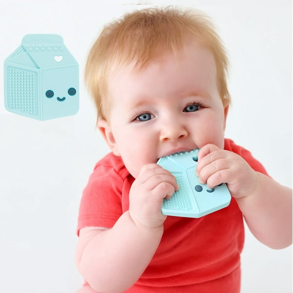 Cartón de leche de silicona Teether Nuby All para más de 3 meses