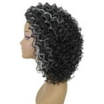 thumbnail image 3 of LUXLUXE Vale Curly Layered 12 in Long Half Wig No Lace Wig, Heat Resistant Fibers, 16+ Shades of Natural, Dip Dyed, & Blended Colors, 3 of 7
