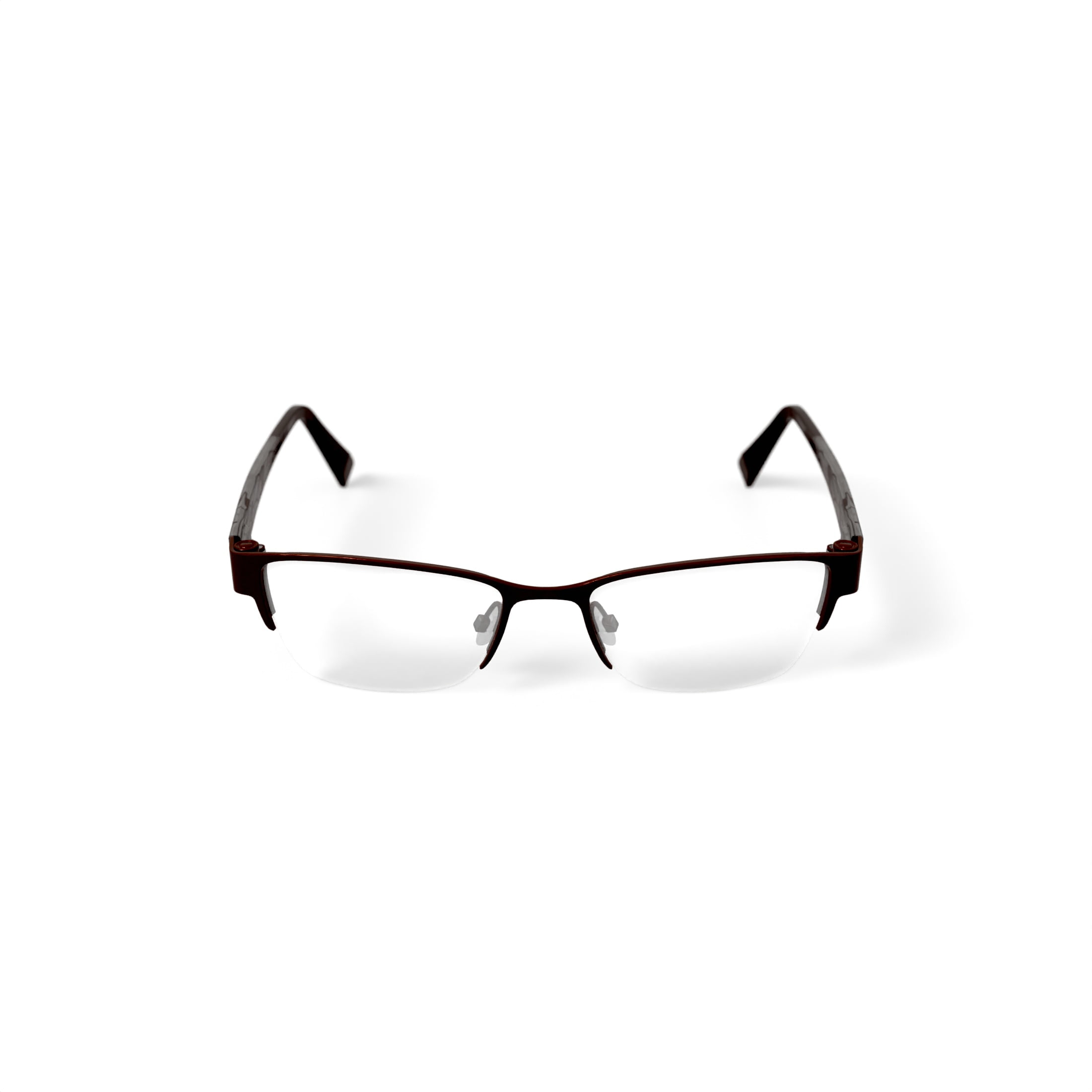 EasyClip Women’s EC326 Square Prescription Eyeglasses with Case, Red
