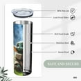 thumbnail image 4 of Insulated Tumbler with Lids and Straws, Baby Yoda Stainless Steel Mug Coffee Cup Thermal Travel 20oz, 4 of 7