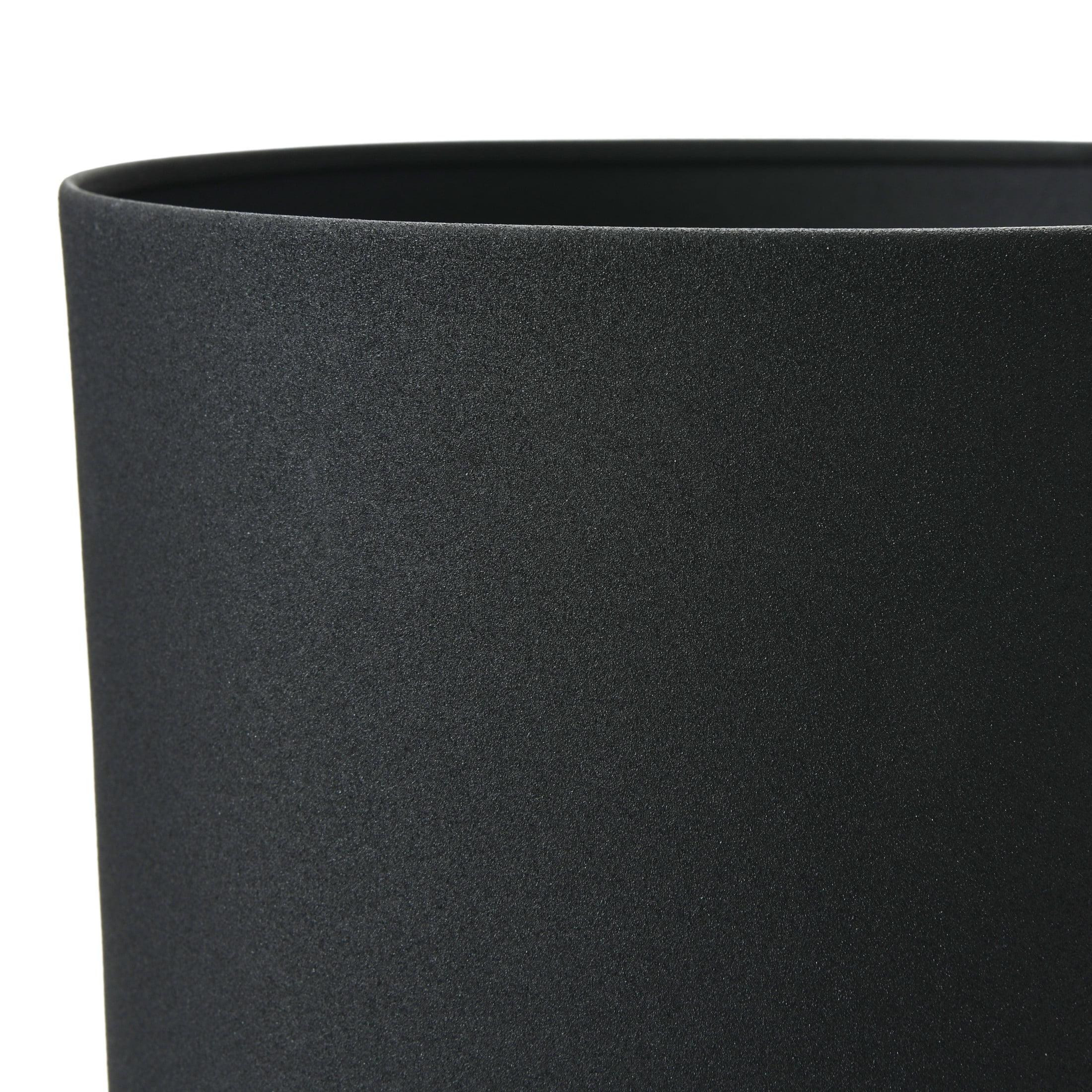 Bloomingville Textured Metal Footed Planters, Black Finish, Set of 3 (Holds 9", 8" & 7" Pots)