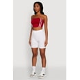 thumbnail image 4 of Womens Trendy Strapless Varsity Stripe Tube Top, 4 of 5