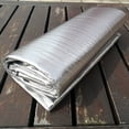 thumbnail image 2 of Estera de aluminio a prueba de humedad, individual, doble, para emergencias, emergencias, acampada, ultraligera, impermeable, a prueba de humedad, cálida, 2 of 2
