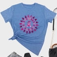 thumbnail image 1 of Qiopertar Pull Décontracté à la Mode pour Femmes Col Rond Imprimé Manches Courtes Grandes Économies de Vacances! Liquidation à Moins de 5$ Livraison Gratuite, 1 of 4