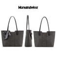 thumbnail image 3 of Tote Bag Montana West, monedero mediano con asa en la parte superior, gris, 3 of 6