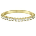 thumbnail image 3 of Half-Eternity Pave Thin Diamond Stacking Ring 14k Yellow Gold (0.50ct), 3 of 5