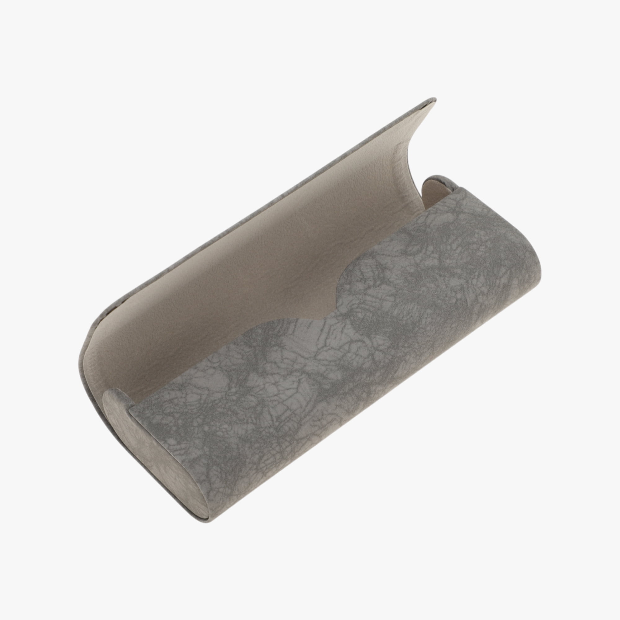 Unique Bargains Portable Eyeglasses Storage Case with Soft Lining Gray