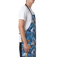 thumbnail image 2 of Goofa Hawaiian Style Printed Waterproof Apron 33" Chef Aprons for Men Heavy Duty Chemical Work Apron Adjustable Bib Apron, 2 of 9