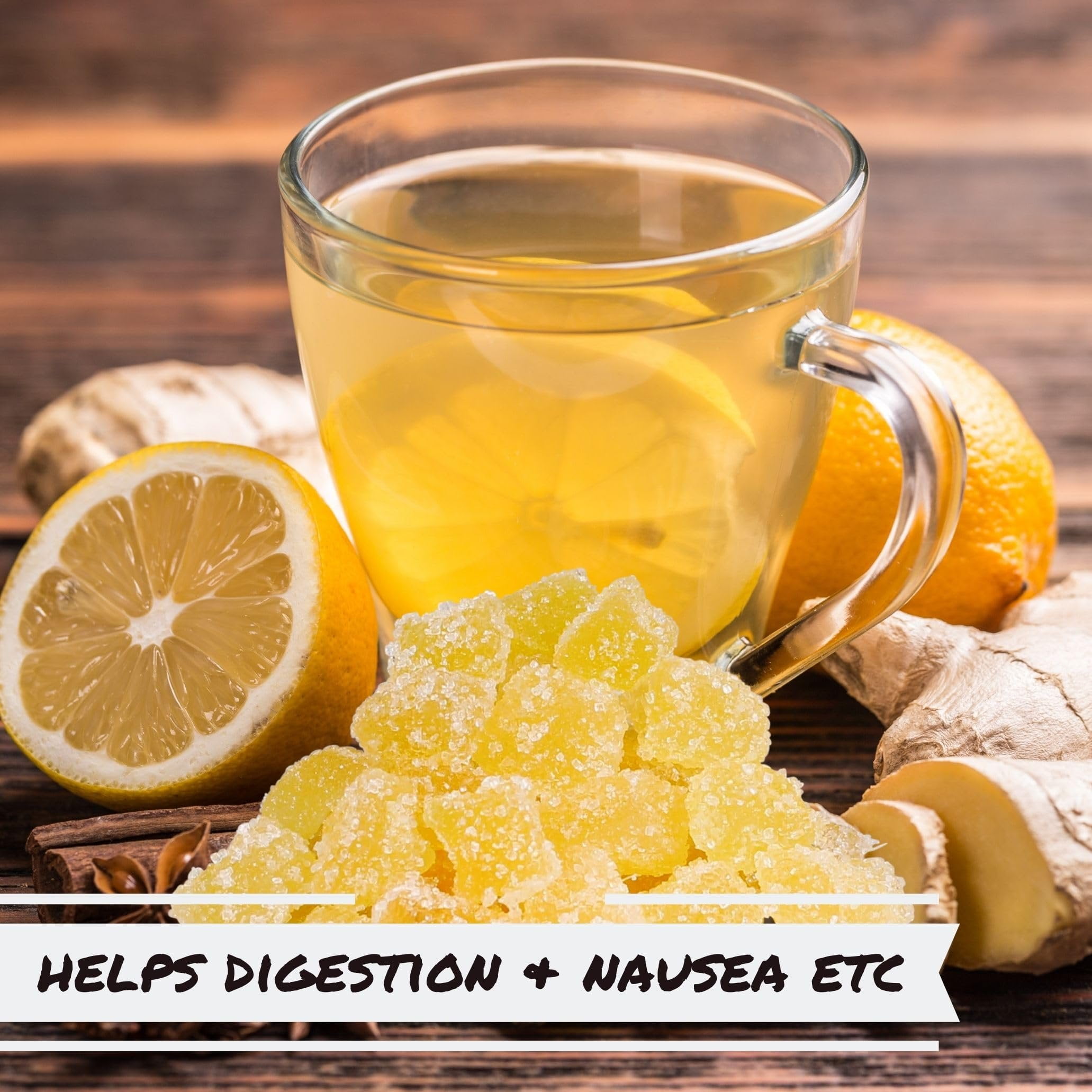 Crystallized Ginger Dices by It's Delish, 2 Lbs Bulk Bag  Candied Dried Ginger Fruit Chews Natural Candy, Ginger Root with Sugar Crystals, Unsulphured, No Color Added - Healthy Snack, Vegan, Kosher