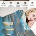 thumbnail image 3 of Orinice Shark Fish Warm Lightweight Blanket Soft Fleece Throw Blanket for All Seasons - Flannel Material Blanket 50x60in, 3 of 6
