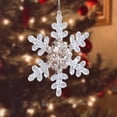 thumbnail image 2 of Colgantes de nieve Adornos navideños Suministros para fiestas DIY Decoraciones para árboles de Navidad Colgantes colgantes para fiestas Estilo A, 2 of 8