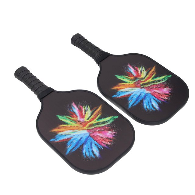 Carbon Fiber Paddles, Larger Racket Surface Lightweight PVC Edge Guard Paddles with 26 Hole Balls 40 Hole Balls for Professional Field