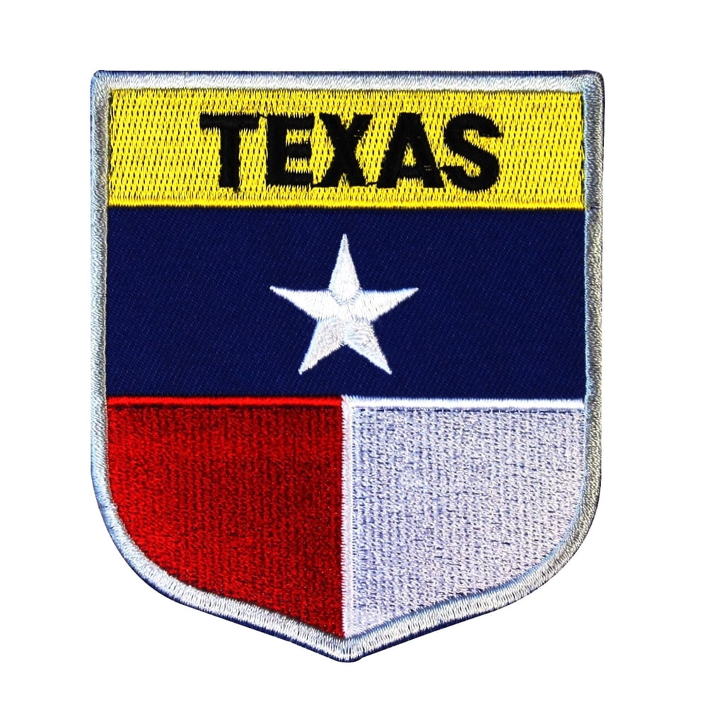 State Flag Shield Texas Patch Badge Travel USA Seal Embroidered Sew On ...