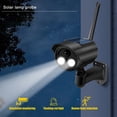 thumbnail image 4 of Fiudx Ofertas flash del día Cámara simulada falsa de seguridad con sensor humano con energía solar y LED intermitente - Luz de cámara de simulación solar giratoria automática multifuncional - Uso en, 4 of 7