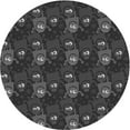 thumbnail image 1 of Ahgly Company Machine Washable Indoor Round Transitional Charcoal Black Area Rugs, 3' Round, 1 of 7