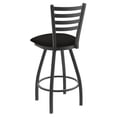 thumbnail image 2 of 410 Jackie 25" Swivel Counter Stool with Pewter Finish and Canter Espresso Seat, 2 of 4