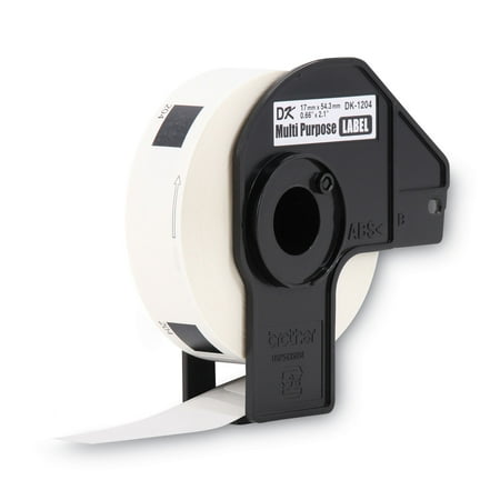 Brother Genuine DK-1204 Die-Cut Multipurpose/Return Address Labels for QL Printers, 0.66" x 2.1" (17mm x 54.3mm)