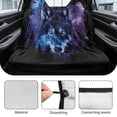 thumbnail image 6 of Drydeepin Wolf Galaxy Car Seat Cover Towel Backseat Breathable Rear Bench Towel Seat Covers Non-Slip Universal Fit for Sedan Trucks Van SUV, Automotive Seat Protector, 6 of 7