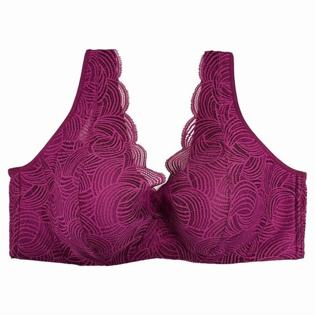 Brasier Curvation para Dama, Máximo Soporte Morado Talla 40B