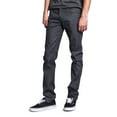 thumbnail image 3 of Victorious Men's Skinny Slim Fit Stretch Raw Denim Jeans - Multiple Colors & Sizes, 3 of 6