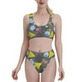 thumbnail image 2 of Picia Geometric Women's High Waisted Bikini Scoop Neck Swimsuit Two Pieces Bathing Suit-XX-Large, 2 of 8