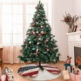 thumbnail image 7 of Rateoe American Flag Butterfly Wall Print Christmas Tree Skirt 48" for Xmas Holiday New Year Party Circle Tree Mat Ornaments Decoration, 7 of 7