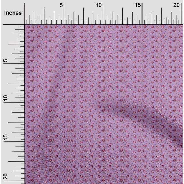 oneOone Polyester Lycra Fabric Leaves & Flower Floral Fabric Prints by Yard 56 Inch Wide