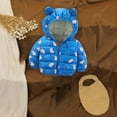 thumbnail image 3 of Hicidod Toddler Girl Winter Coat Toddler Puffer Jacket Boys Girls Winter Hooded Puffer Jackets Warm Lightweight Padded Down Coats Kids Outerwear 1-8 Years, 3 of 7