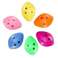 thumbnail image 3 of 6 Hole Soprano Ocarina Flute Plastic Drop Shape C Key Colorful Beginner Toy for Kids Students Gift, 3 of 5