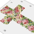 thumbnail image 3 of 3dRose,  Vintage Victorian Roses And Daisies Cross Digital Oil Painting, 10x10 Wall Clock, 3 of 7