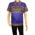 thumbnail image 2 of Men's Sports Polo Shirt Barocco Fashion Printed Short Sleeves Soft BSP612 Indigo, 2 of 8