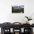 thumbnail image 2 of Rustic Mountain Forest Landscape Canvas Wall Art, 24x16in Snowy Cascade Range Nature Print, Pacific Northwest Wall Decor for Living Room, Bedroom, Cabin, Ready to Hang, 2 of 6