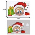 thumbnail image 1 of Pegatinas de ventana de Feliz Navidad, calcomanías de Arte de pared de vidrio de baño, Papá Noel, muñeco de nieve, alce, pegatinas de PVC extraíbles, Festival, 1 of 4