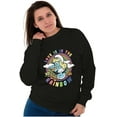 thumbnail image 3 of Smurfette Love is in the Rainbow Women Crewneck Sweatshirt Brisco Brands S, 3 of 5