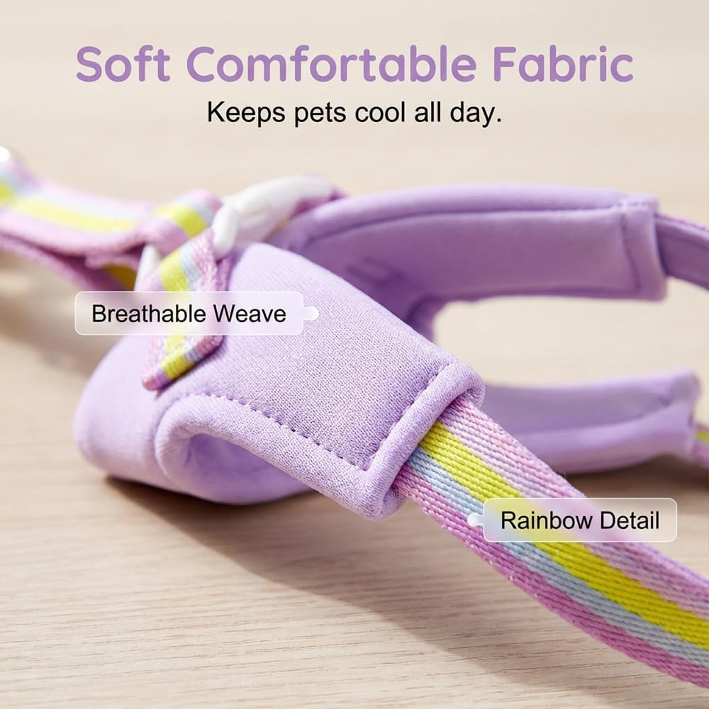 Step-in Cat Harness and Leash Set with Backpack, Reflective Mesh Vest