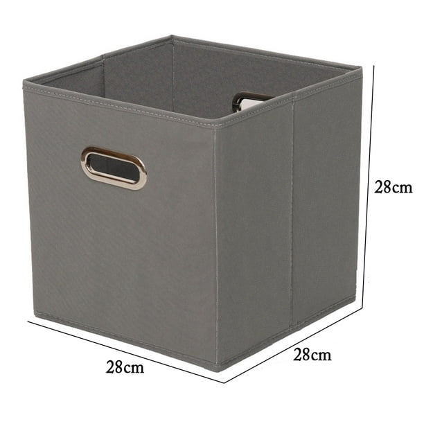 Panier de Rangement Tissu Pliable Robuste Bac de Rangement Cube