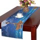 thumbnail image 1 of ABPHQTO Camino de mesa de cocina con diseño de jirafa en barco y delfines 40x180 cm, 1 of 2
