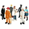thumbnail image 3 of Zxpjkyu 7pcs Simulation Miniature People Model Baker Police Officer Model DIY Decoration, 3 of 9