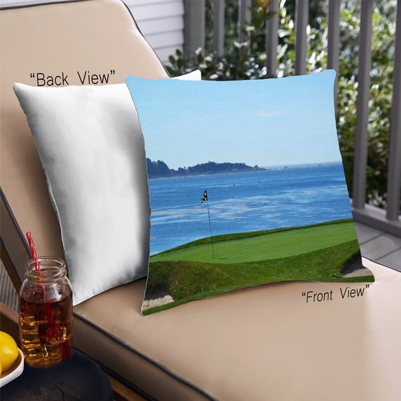 Ahgly Company Sports Golf Outdoor Throw Pillow, 18 inch by 18 inch