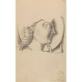 thumbnail image 2 of Stanisław Wyspiański 16x24 Gold Ornate Framed and Double Matted Museum Art Print Titled - Drawing of Persephone's Head from an Ancient Bas-Relief (1888), 2 of 4
