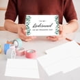 thumbnail image 2 of Koyal Wholesale Wedding Day Gift with Envelopes Set of 8 Frosted Green Leaves To My Bridesmaid On My Wedding Day, 2 of 5