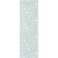 thumbnail image 3 of SAFAVIEH Montauk Katee Geometric Diamonds Area Rug, Aqua/Ivory, 5' x 8', 3 of 7
