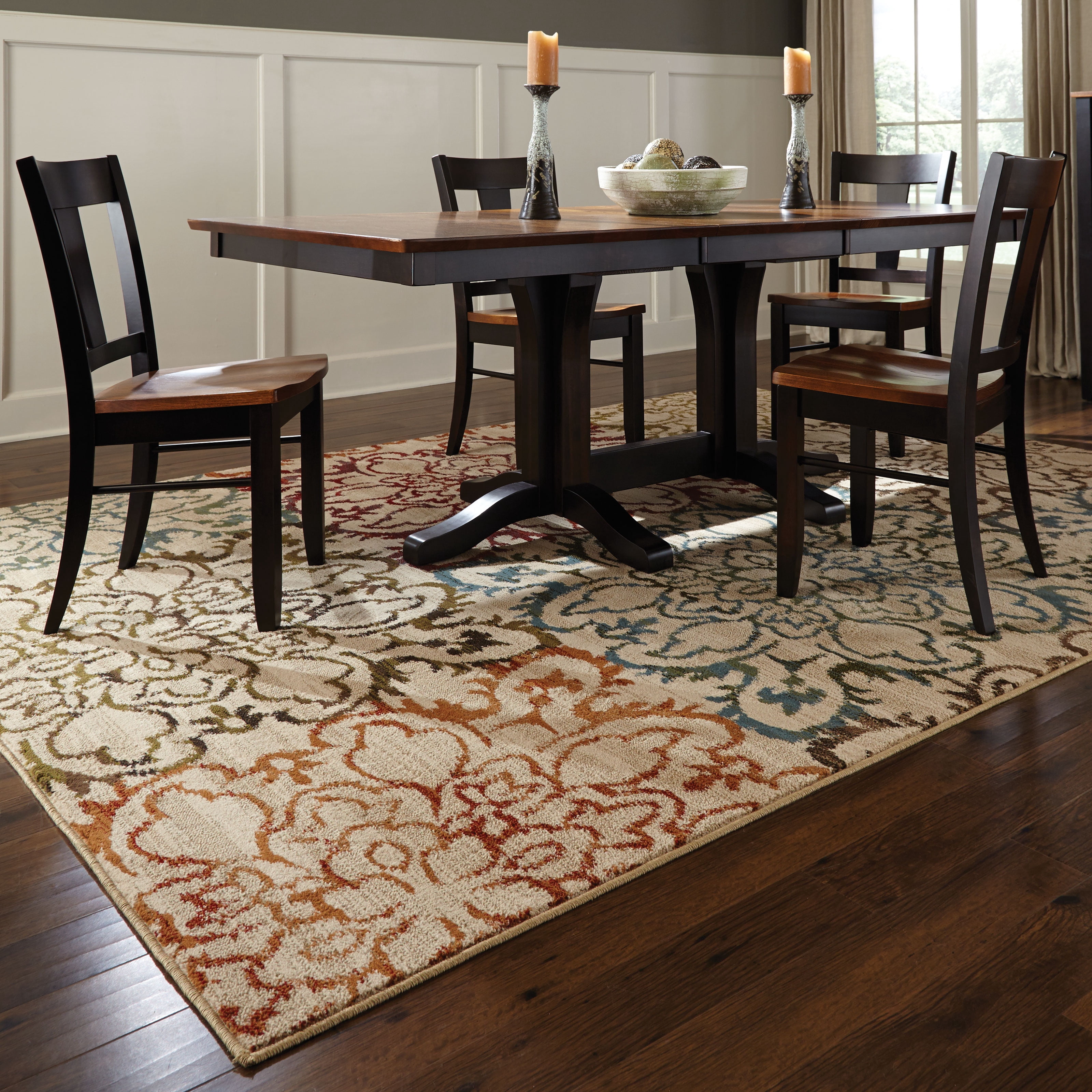 Avalon Home Elliott Floral Transitional Area Rug, Beige