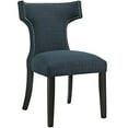 thumbnail image 6 of Modway Curve Dining Side Chair Fabric Set of 2 in Azure, 6 of 6