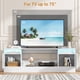 thumbnail image 5 of QinaQin Mueble para TV con gabinete de almacenamiento para pantallas de hasta 55 pulgadas, compatible con chimenea eléctrica de 36 pulgadas, color negro, 5 of 8
