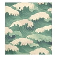 thumbnail image 6 of Yayeee Magnetic Dishwasher Cover for The Front Decoration Home Kitchen Machine Sticker Protector, Green Wave Pattern, 6 of 6